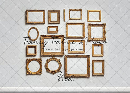 White Frame Wall - White Floor - With Sweep Option