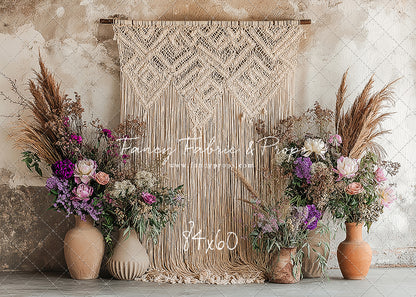 Wildflower Macrame - With Sweep Option