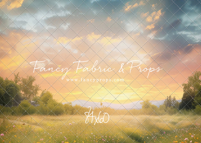 Wildflower Sunset Path  - With Sweep Option