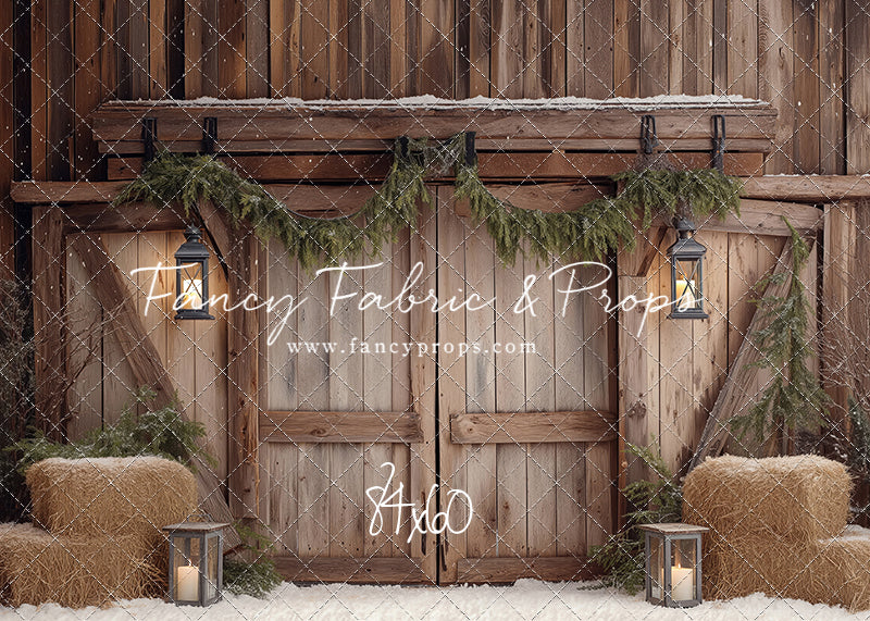 Winter Barn Entry - with Sweep Option