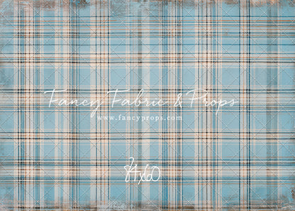 Winter Sky Gingham - With Sweep Option