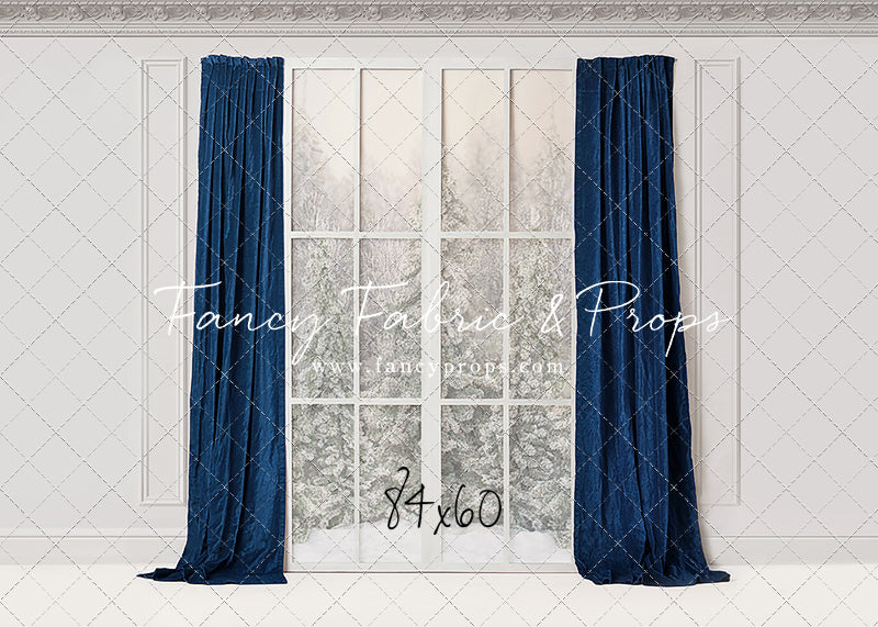 Winter Window Blue