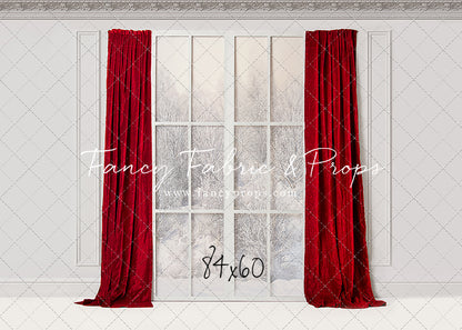 Winter Window Red
