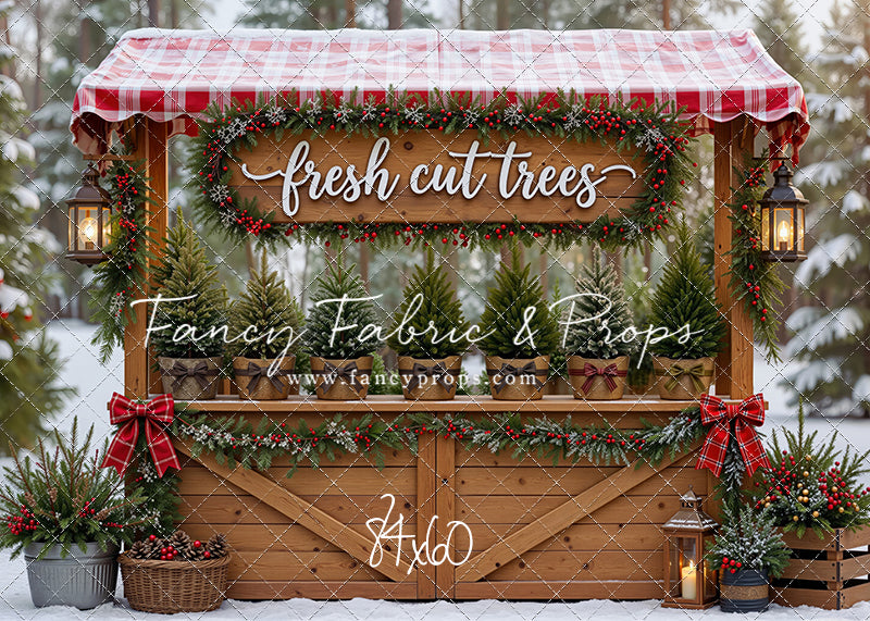 Winter Woods Tree Market - With Sweep Option
