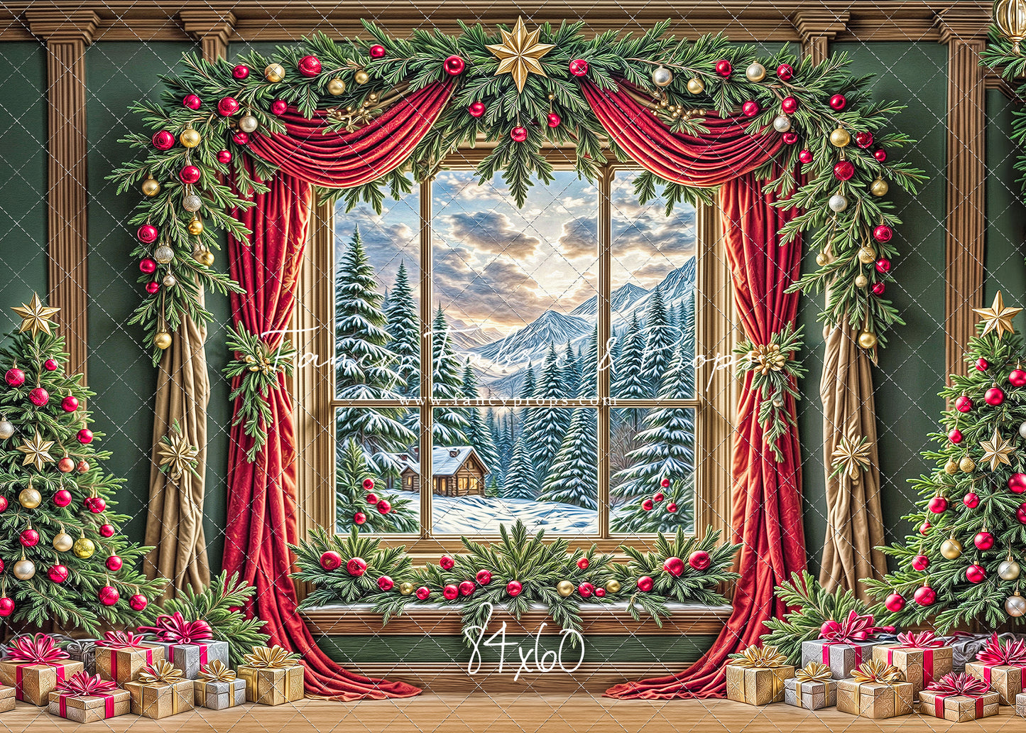 Yuletide Bloom View - with Sweep Option