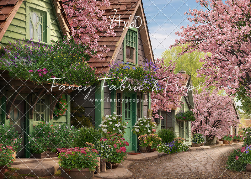 Blossoming Spring Country Road - With Sweep Option