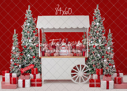 Candy Cane Sweets Cart