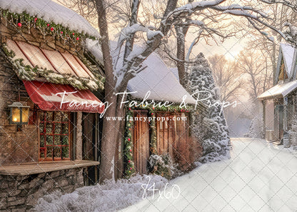 Country Christmas Store Street - with Sweep Option