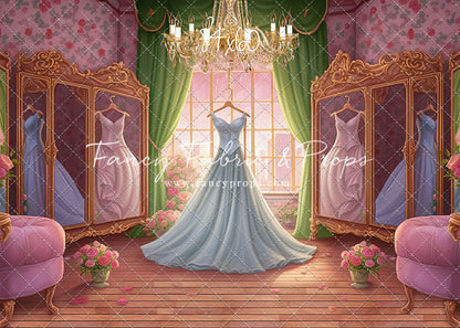 Dress Like A Princess - Ice Blue Dress - With Sweep Option