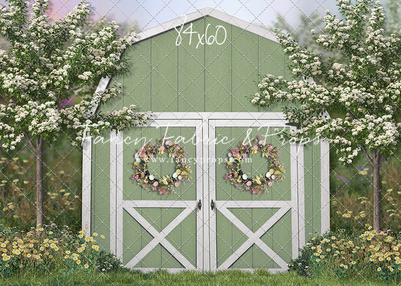 Easter Blossoms Barn - With Sweep Option