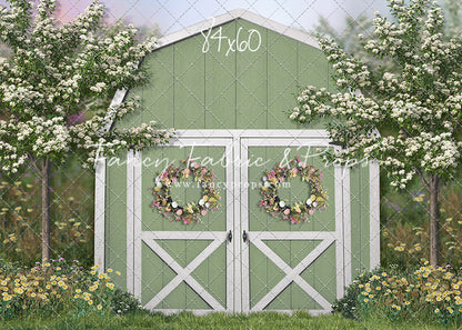 Easter Blossoms Barn - With Sweep Option