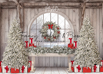 Farmhouse Christmas Winter View