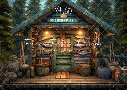 Gone Fishin Bait Shop- Dirt Floor Version - With Sweep Option