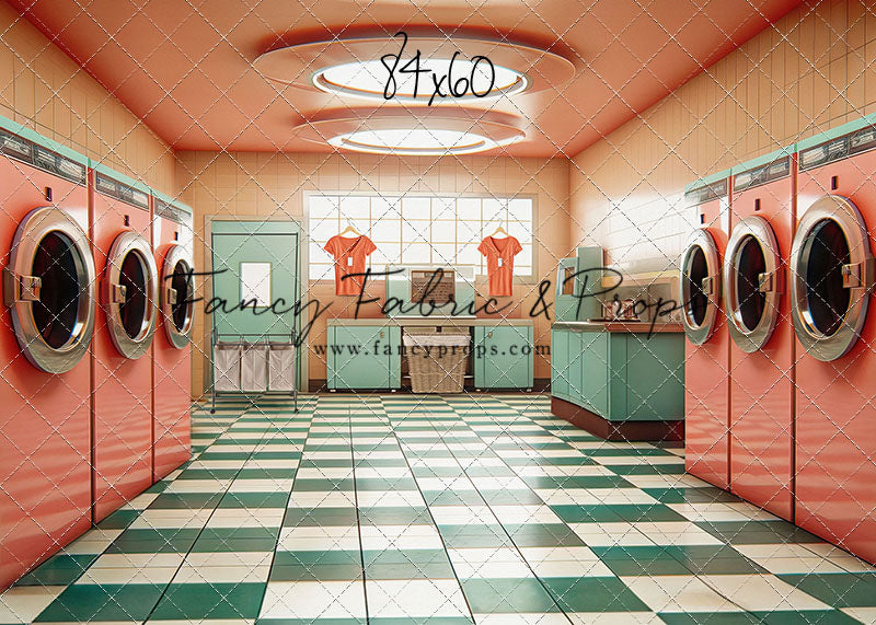 Laundry Day - Coral With Double Washers- With Sweep Option