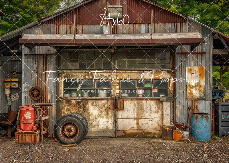 Old Rustic Garage - With Sweep Option