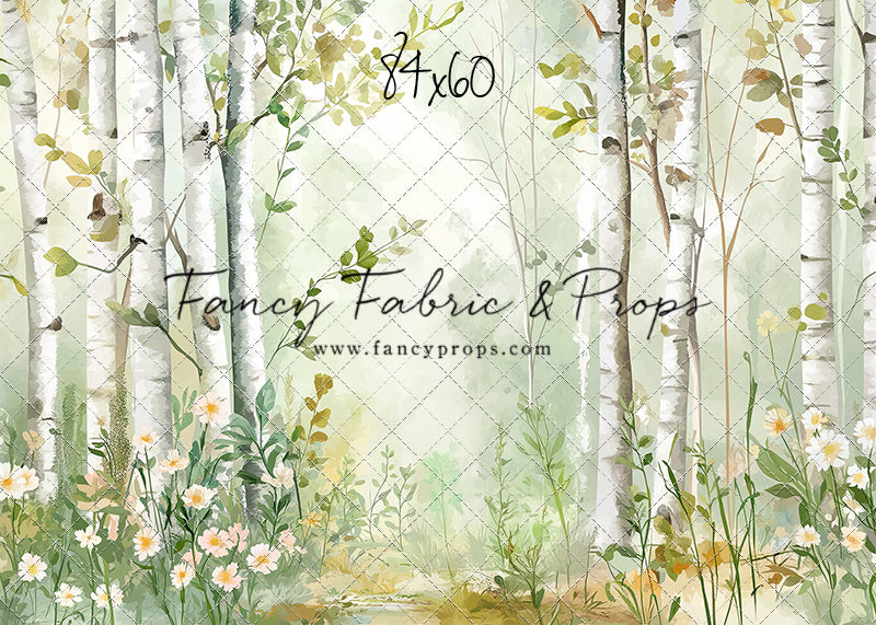 Painted Birch Forest - With Sweep Option