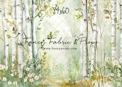 Painted Birch Forest - With Sweep Option