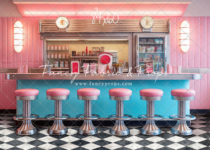 Rockin Retro Pastel Diner - With Sweep Option