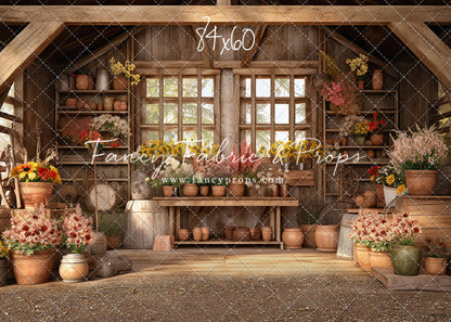 Rustic Greenhouse Blooms - With Sweep Option