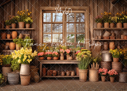 Rustic Greenhouse Garden View - With Sweep Option