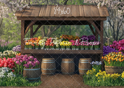 Rustic Spring Flower Stand - With Sweep Option