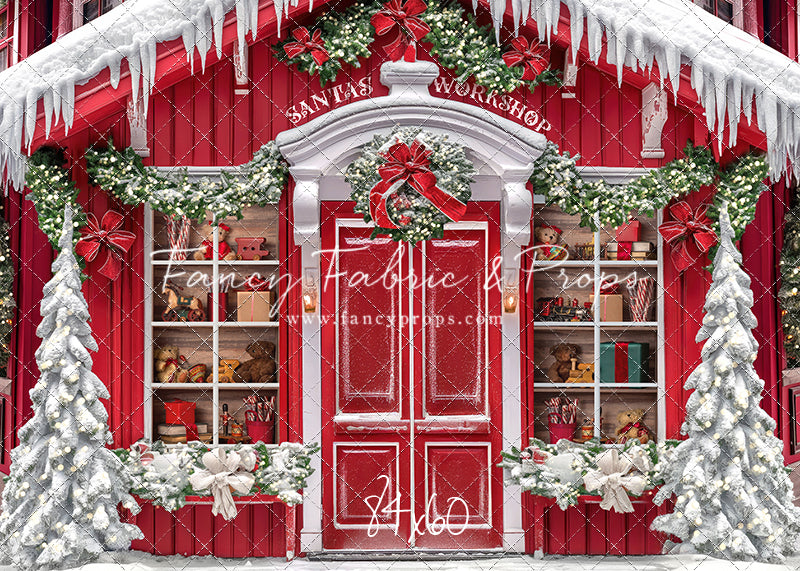Santa's North Pole Village Workshop - With Sweep Option