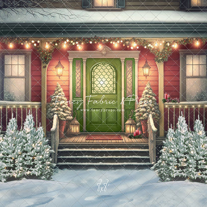 Merry Porch Greetings - Extra Lights - with Sweep Option