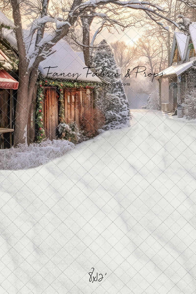 Country Christmas Store Street - with Sweep Option