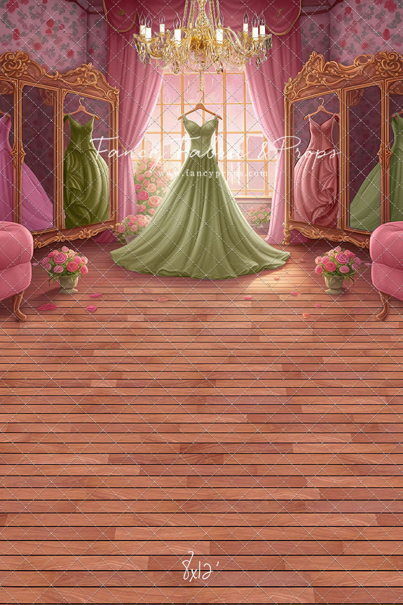 Dress Like A Princess - Green Dress - With Sweep Option
