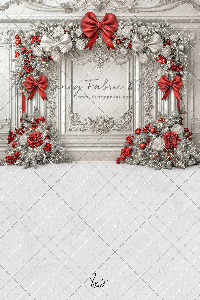 Fancy Red & White Wall - with Sweep Option