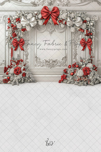 Fancy Red & White Wall - with Sweep Option
