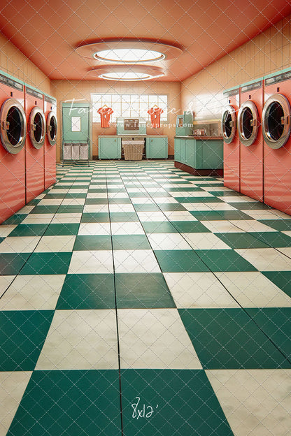 Laundry Day - Coral With Double Washers- With Sweep Option