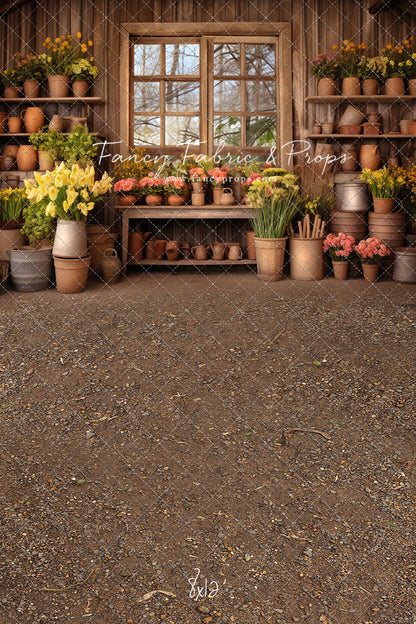 Rustic Greenhouse Garden View - With Sweep Option