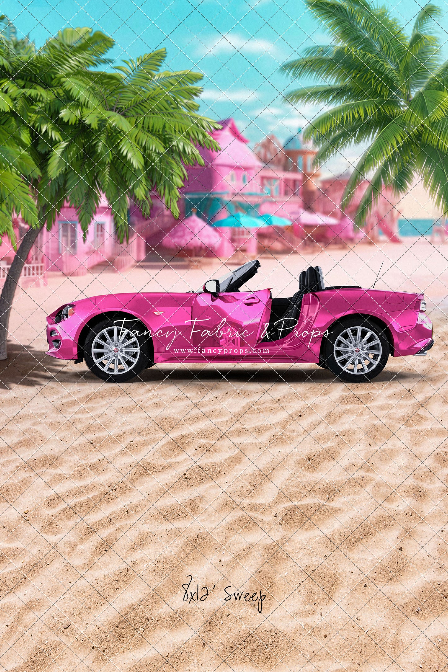 Beach Convertible -Pink - With Sweep Option