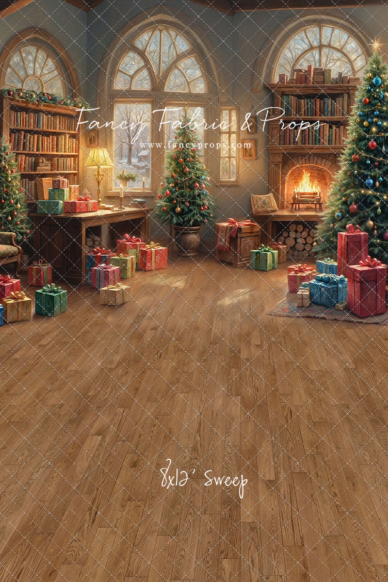 Festive Fireside Study - with Sweep Option