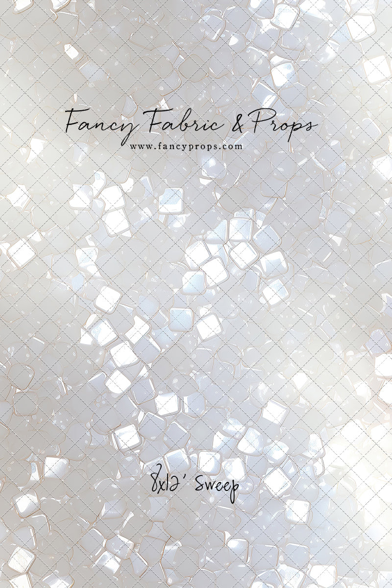 Iridescent White Sparkle