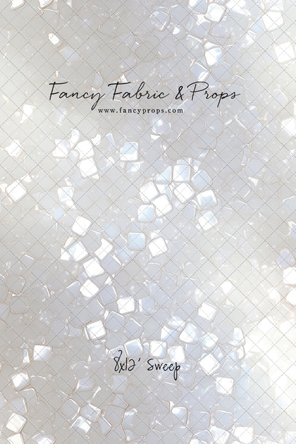 Iridescent White Sparkle