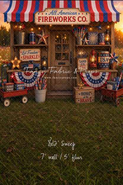 Liberty Sparks Fireworks Stand - With Sweep Option