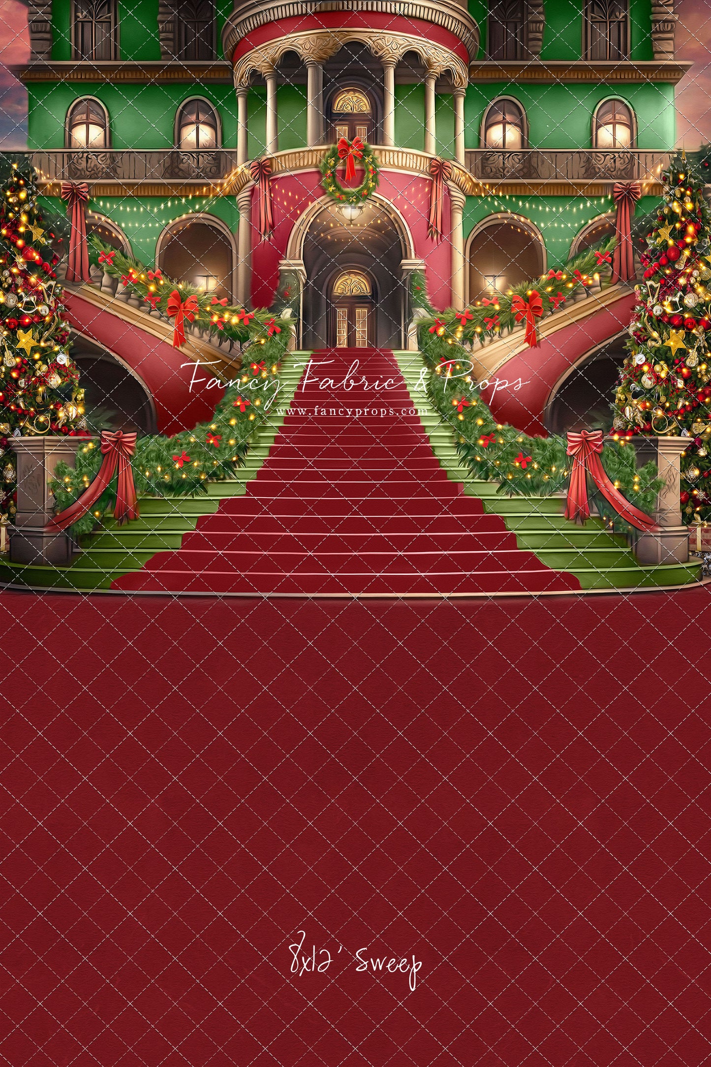 Merry Mansion- Red Rug - with Sweep Option