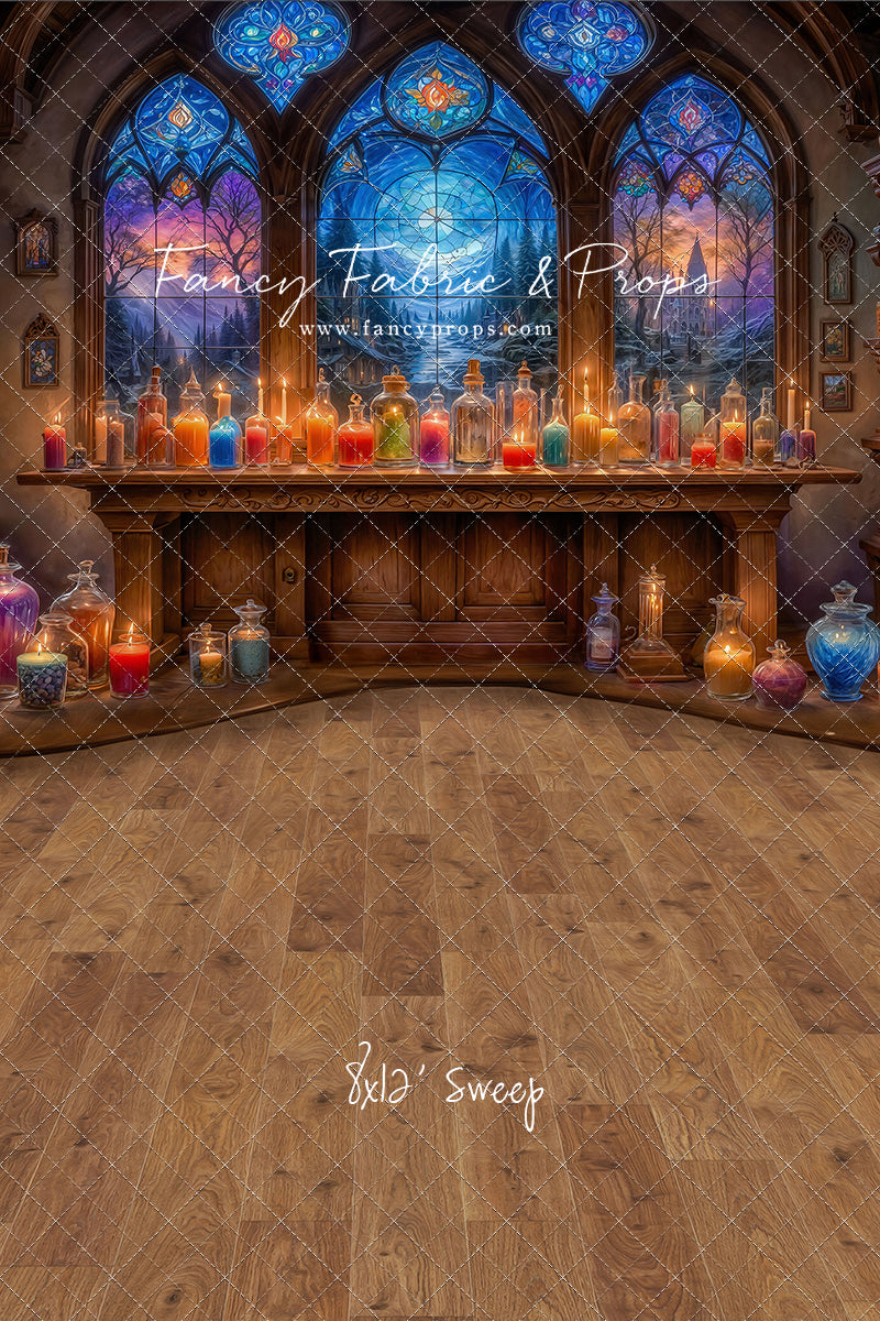 Mystic Potion Emporium - Wood Floor - With Sweep Option