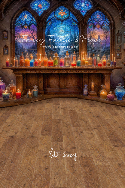 Mystic Potion Emporium - Wood Floor - With Sweep Option