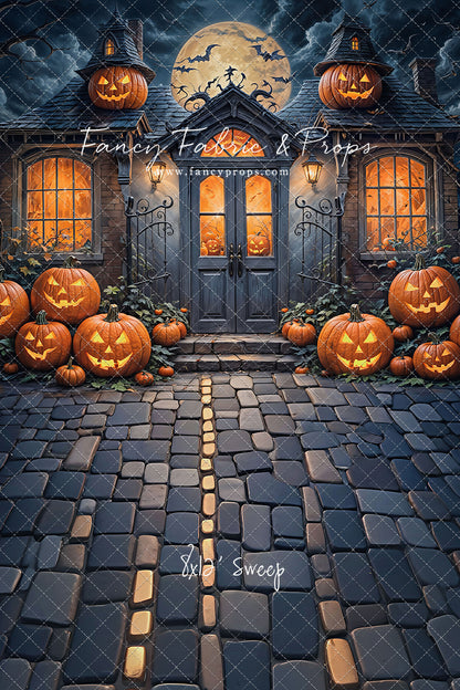 Pumpkin Path to Haunted Manor - With Sweep Option