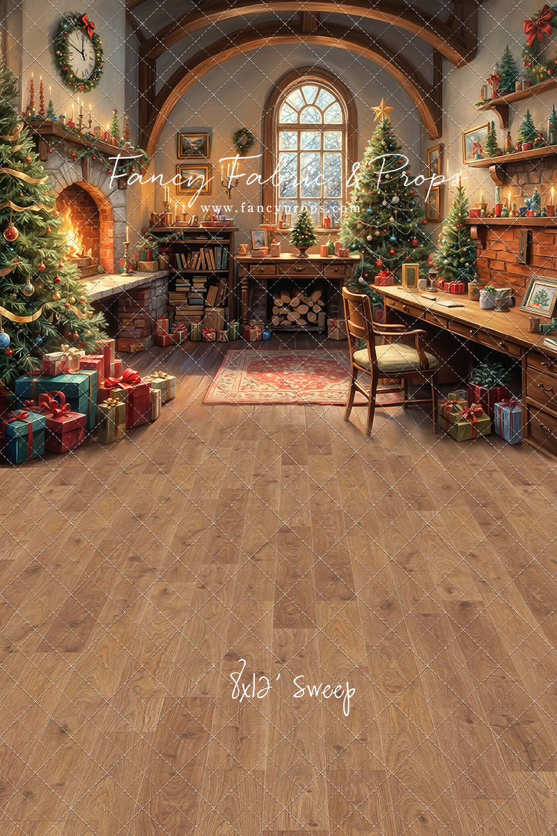 Santa's Winter Cabin - with Sweep Option