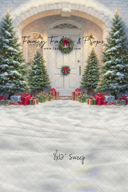 Snowy Doorstep Delight - With Sweep Option