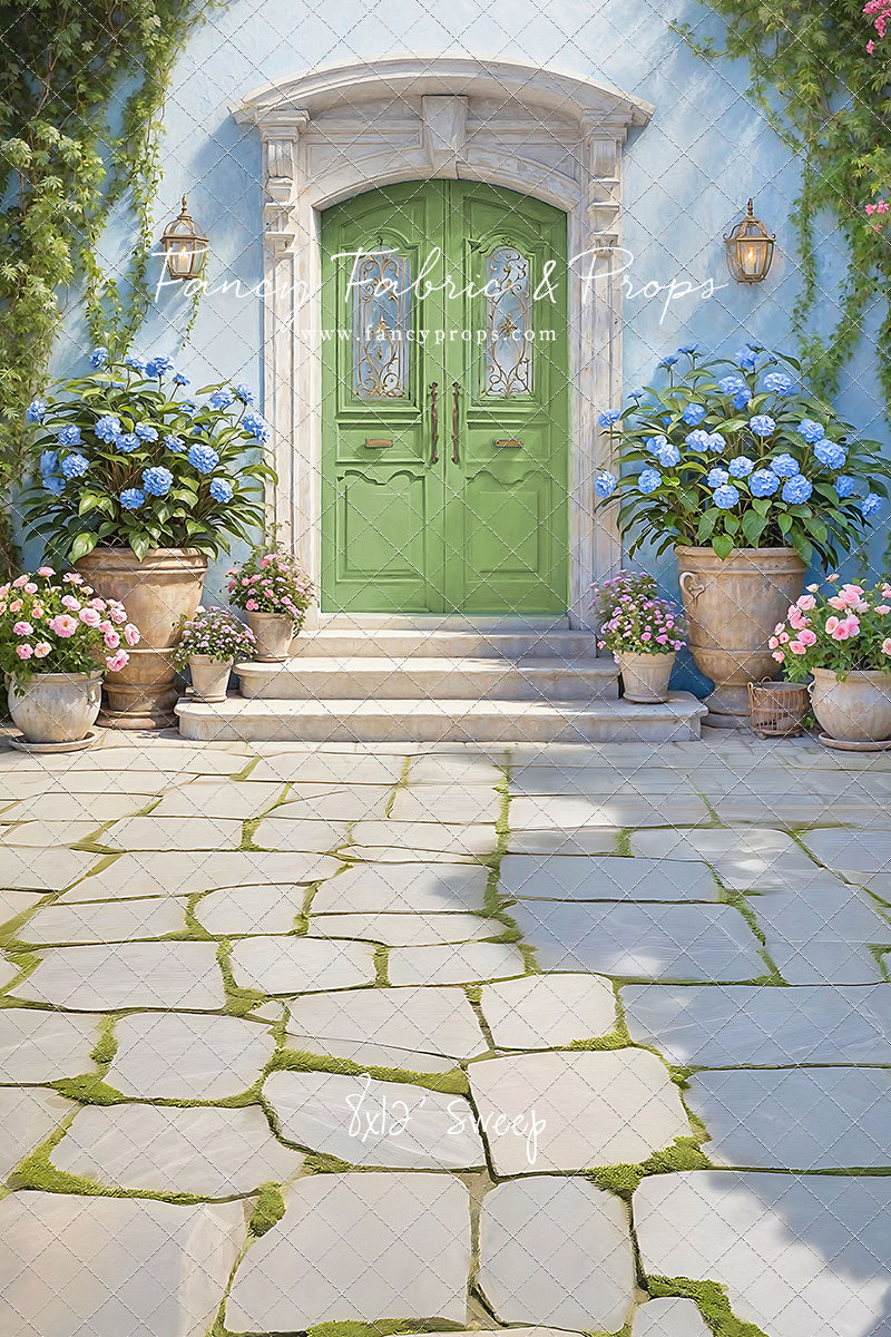 Summertime Patio - Green Door - With Sweep Option