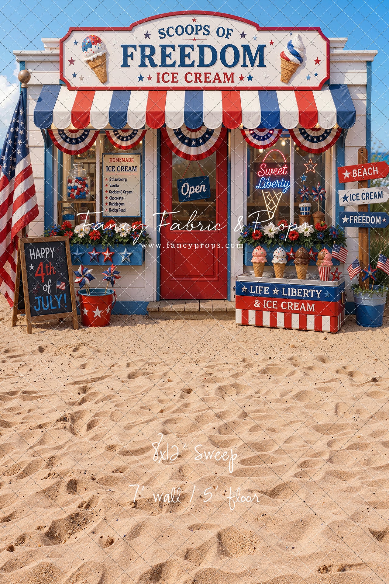 Sweet Liberty Ice Cream - With Sweep Option