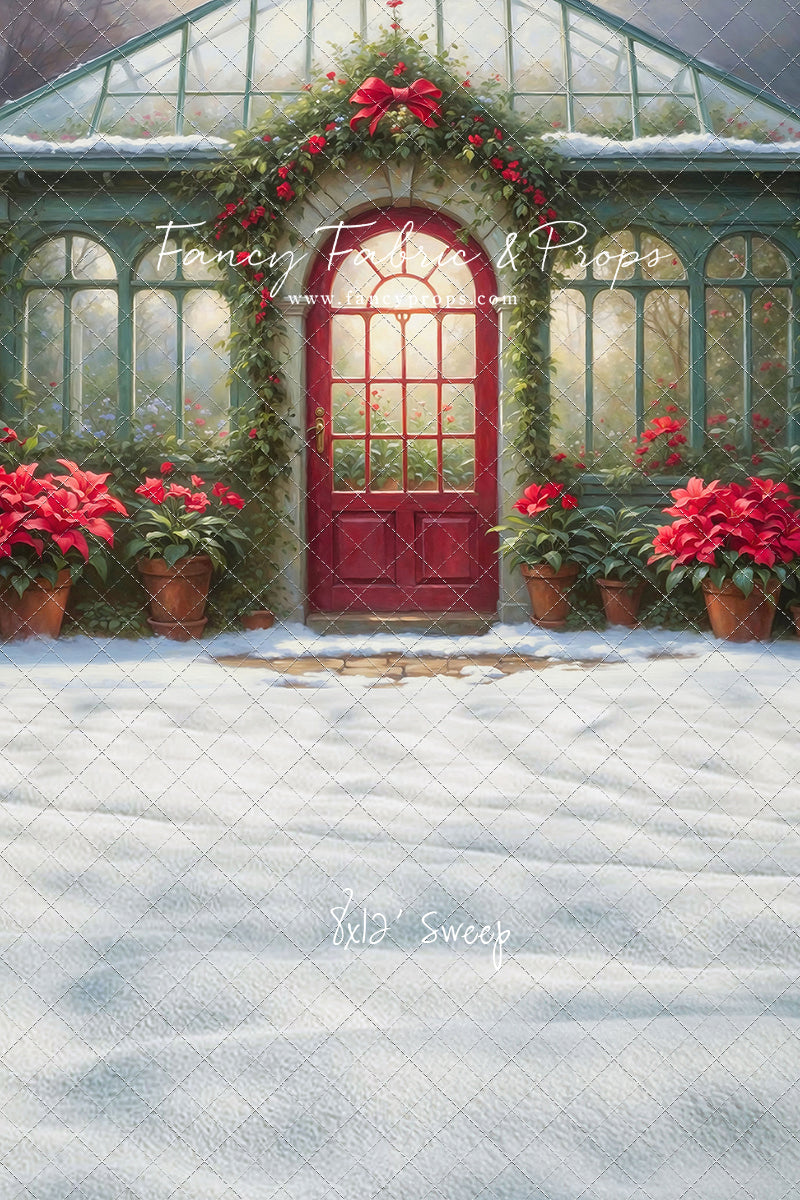 Whimsical Winter Greenhouse - With Sweep Option