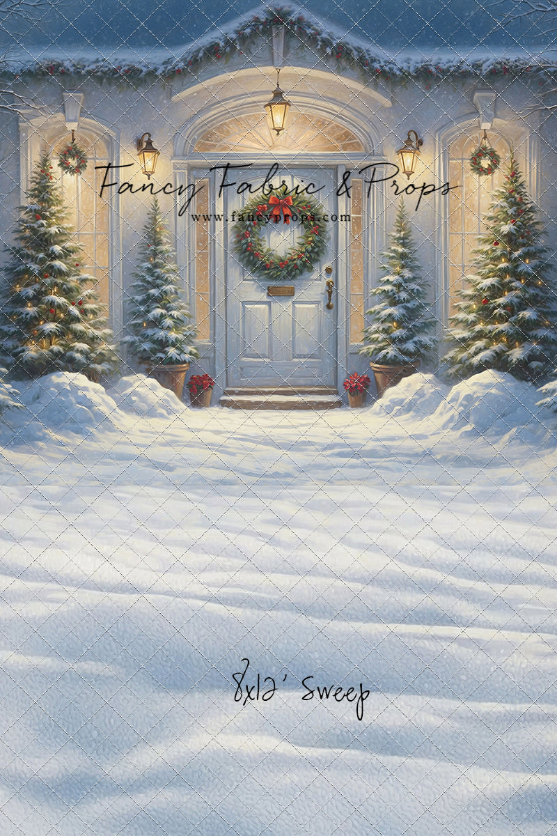 White Christmas Welcome - With Sweep Option