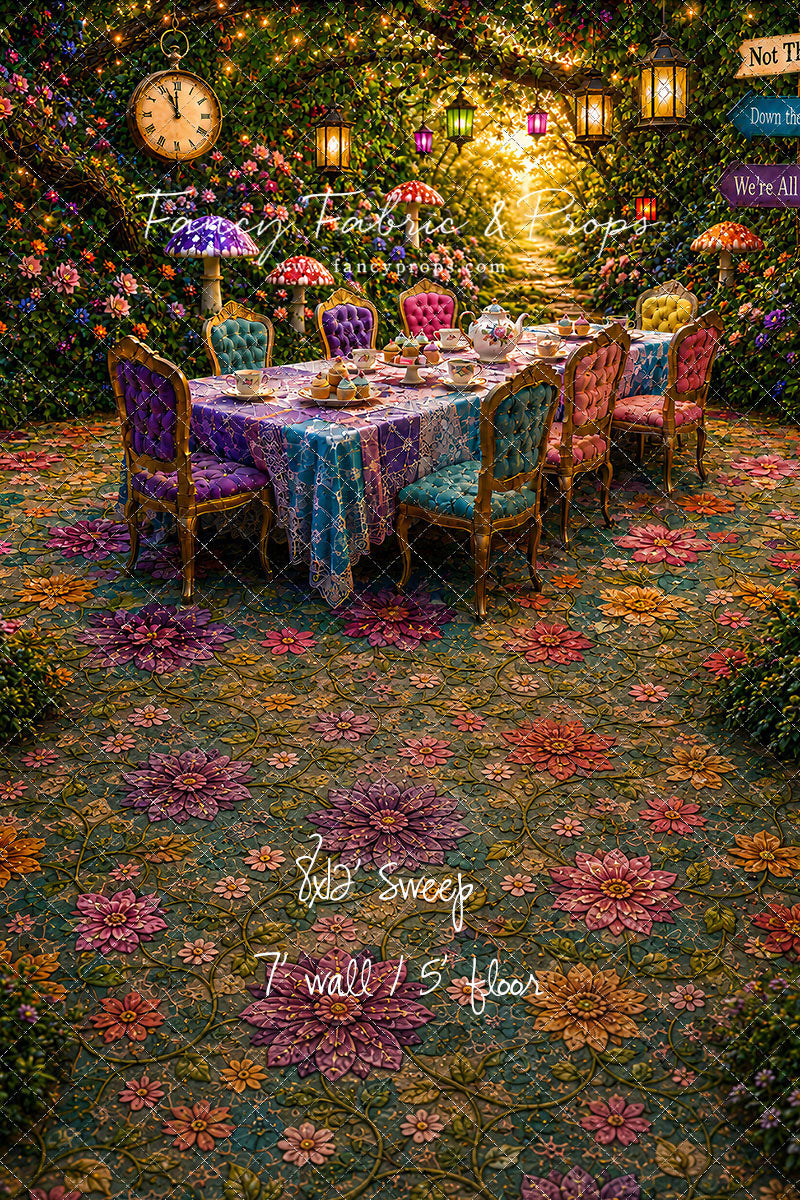 Blooming Garden Tea Party - With Sweep Option