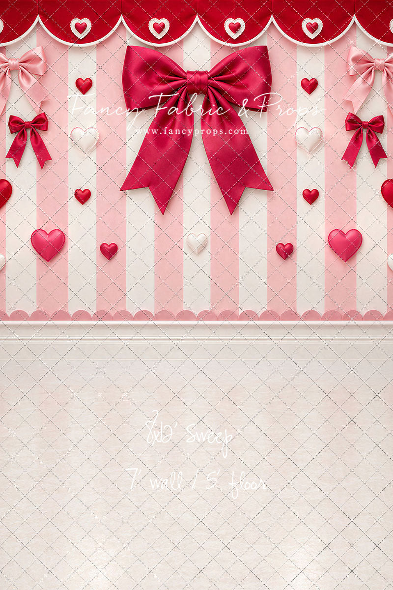 Bow Tied Valentine Wall - With Sweep Option
